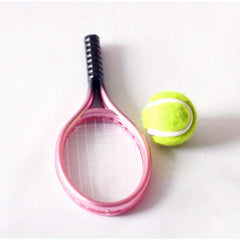 2pcs Dollhouse Tennis Racket Kit Creative Photo Props Small Gift