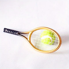 2pcs Dollhouse Tennis Racket Kit Creative Photo Props Small Gift