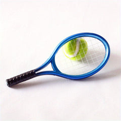 2pcs Dollhouse Tennis Racket Kit Creative Photo Props Small Gift