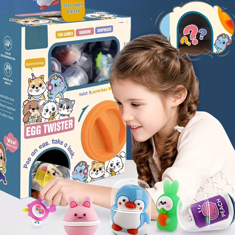 Kids' Egg Toys Doll Claw Machine Surprise Mini Blind Box Fun Egg Maker