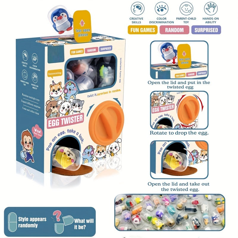Kids' Egg Toys Doll Claw Machine Surprise Mini Blind Box Fun Egg Maker