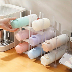 Stackable Cup Storage Rack Transparent Desktop Holder