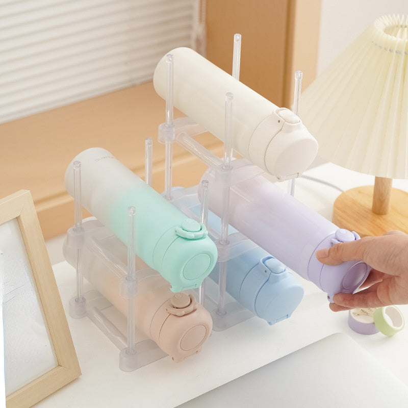 Stackable Cup Storage Rack Transparent Desktop Holder