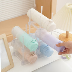 Stackable Cup Storage Rack Transparent Desktop Holder