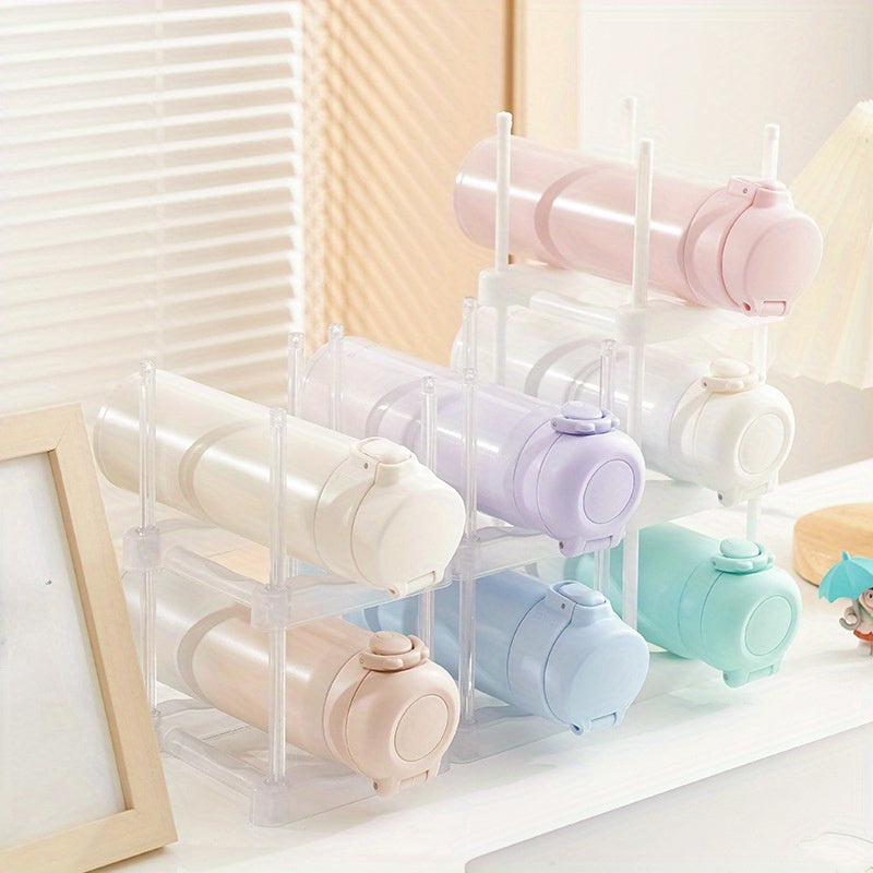 Stackable Cup Storage Rack Transparent Desktop Holder