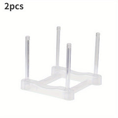Stackable Cup Storage Rack Transparent Desktop Holder