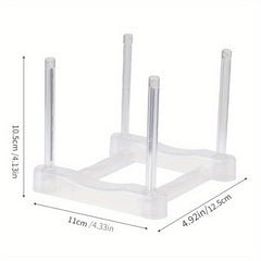 Stackable Cup Storage Rack Transparent Desktop Holder