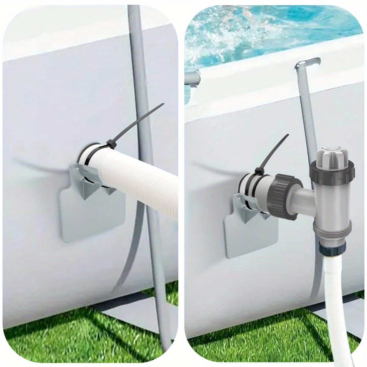 6pcs Pool Pipe Holder Kit for 2-3 Diameter Hose