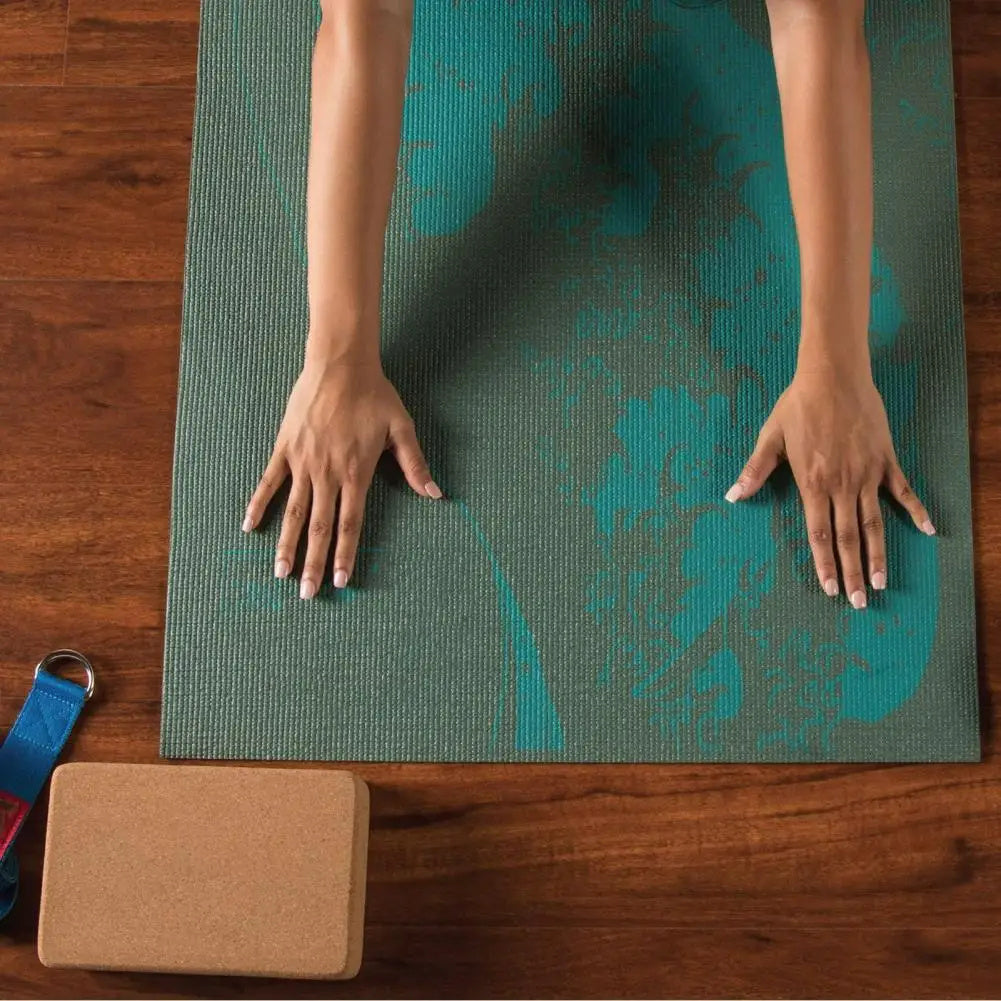 Solid Cork Yoga Brick Non slip Fitness Block for Indoor Pilates Dance Training