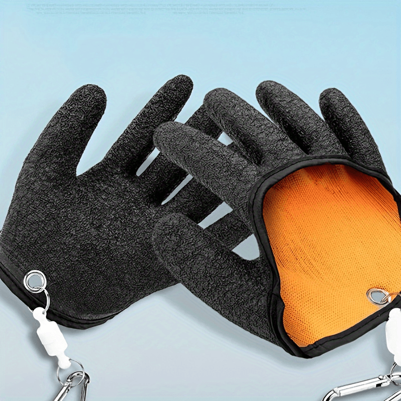 Waterproof Fish Cleaning Gloves With Magnetic Buckle Handle