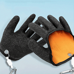 Waterproof Fish Cleaning Gloves With Magnetic Buckle Handle