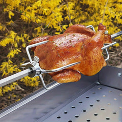 2pcs Rotisserie Meat Forks Stainless Steel BBQ Forks for Outdoor Camping