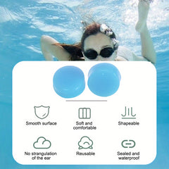 30pcs Reusable Silicone Ear Plugs Noise Reduction Ear Plugs