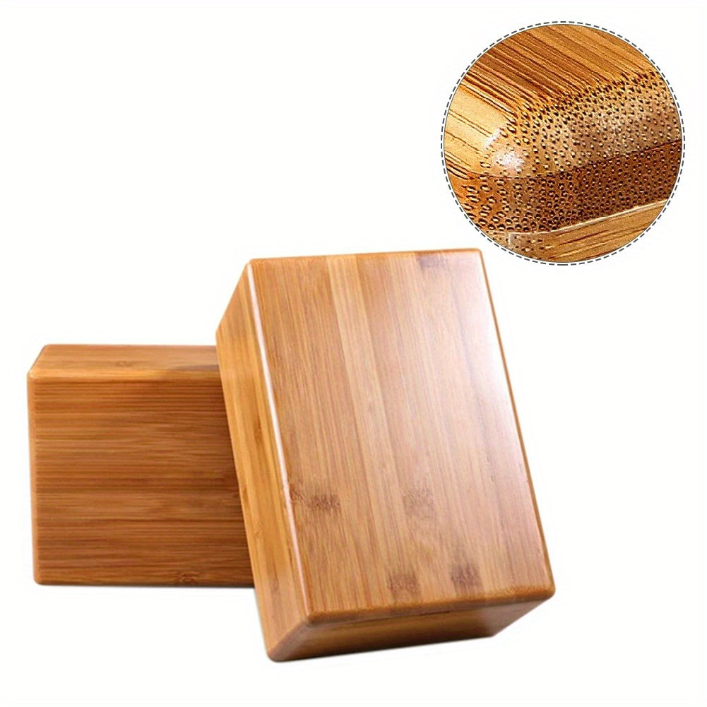 Bamboo Fiber Yoga Block Lightweight Fitness Brick for Gym Workout