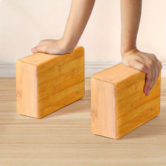 Bamboo Fiber Yoga Block Lightweight Fitness Brick for Gym Workout