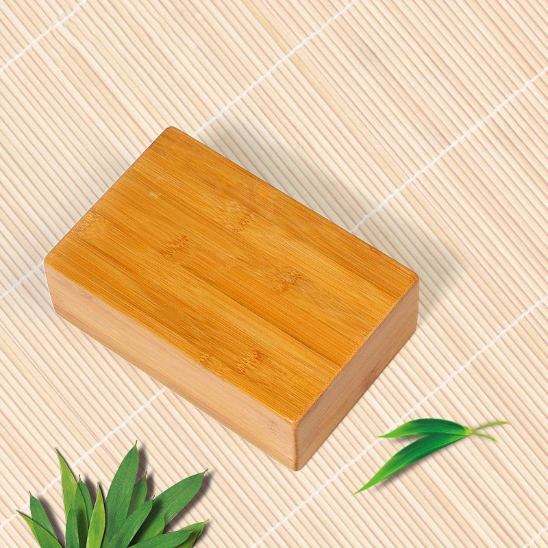 Bamboo Fiber Yoga Block Lightweight Fitness Brick for Gym Workout