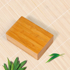 Bamboo Fiber Yoga Block Lightweight Fitness Brick for Gym Workout