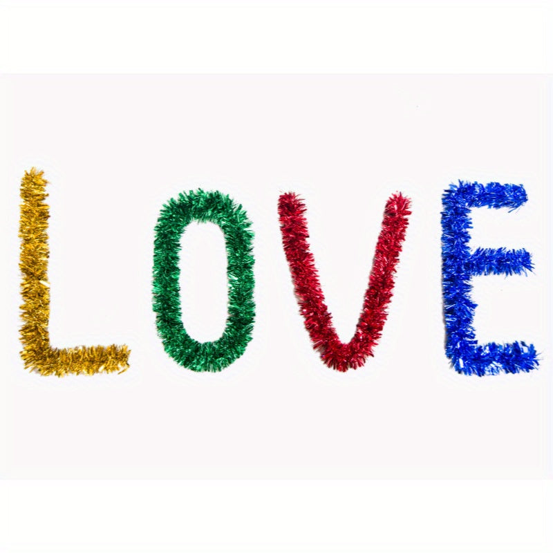 Colorful Tinsel Christmas Tree Party Decoration