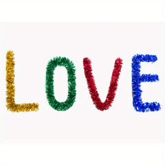 Colorful Tinsel Christmas Tree Party Decoration
