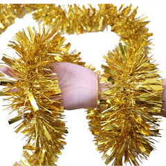 Colorful Tinsel Christmas Tree Party Decoration