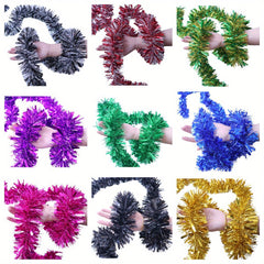 Colorful Tinsel Christmas Tree Party Decoration