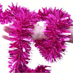 Colorful Tinsel Christmas Tree Party Decoration