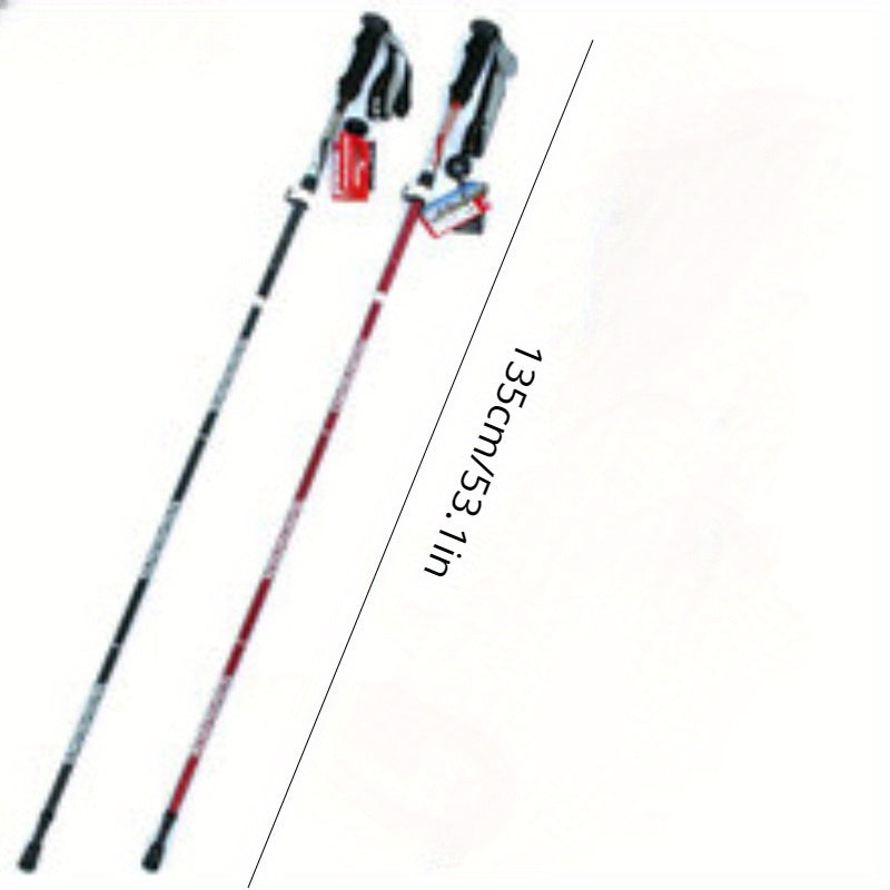 Aluminum Hiking Cane With Shock Absorption Straight Handle