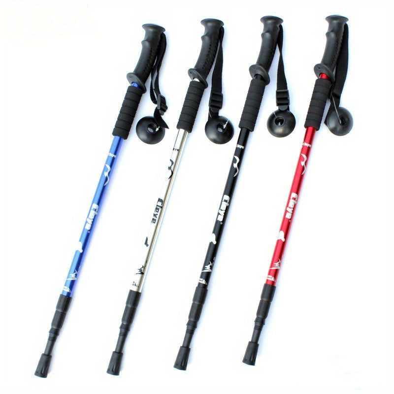 Aluminum Hiking Cane With Shock Absorption Straight Handle