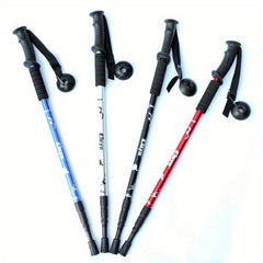 Aluminum Hiking Cane With Shock Absorption Straight Handle
