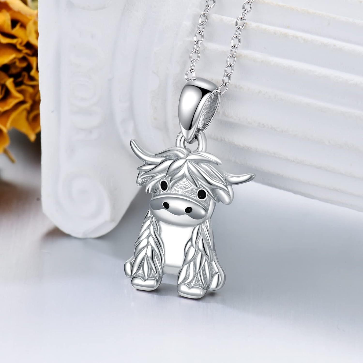 Cow Necklace Cartoon Animal Necklace Women Jewelry Gift
