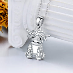 Cow Necklace Cartoon Animal Necklace Women Jewelry Gift