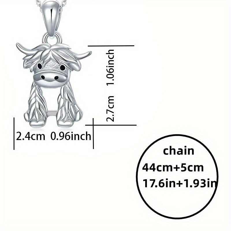Cow Necklace Cartoon Animal Necklace Women Jewelry Gift