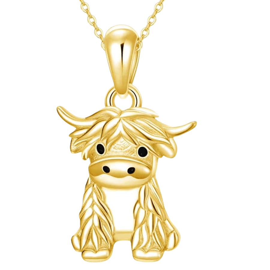 Cow Necklace Cartoon Animal Necklace Women Jewelry Gift