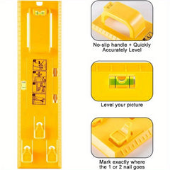 2pcs Picture Hanging Tool with Level Easy Frame Picture Hanger Wall Hanging Kit
