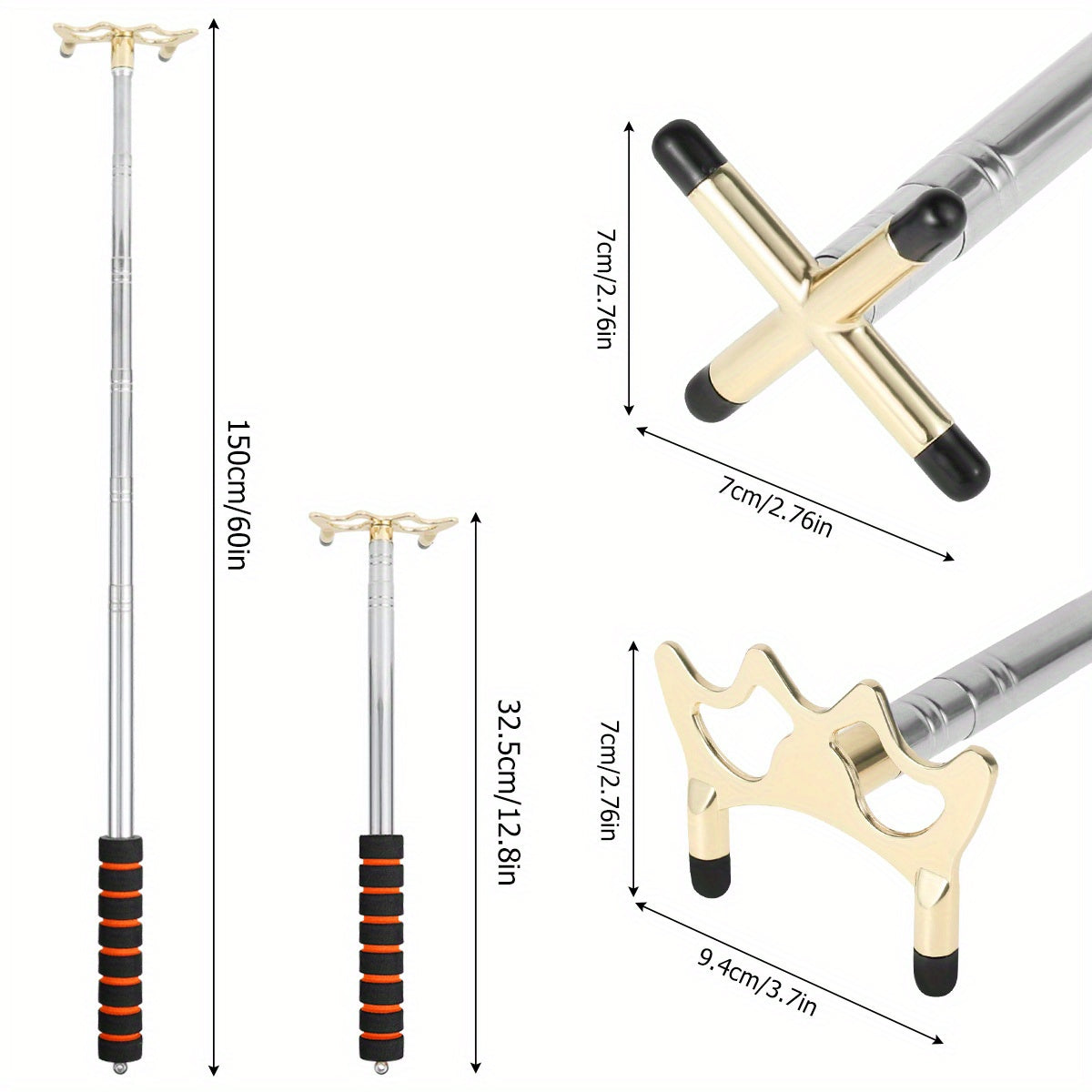 Retractable Billiard Bridge Stick & Holder Pool Cue Accessory