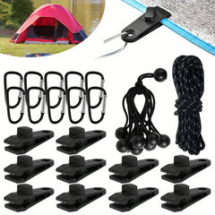 31pcs Heavy Duty Tarp Clips Set - Awning Clamps - Tent Tighten Tool