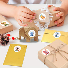 500 Dragon Animal Stickers, 10 Patterns, 2.54cm Labels, Cartoon Decals