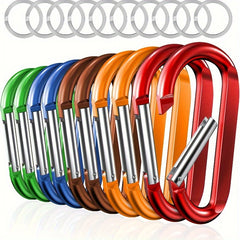 10pcs Aluminum Alloy Camping Hooks Multifunctional Hanging Buckles