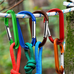10pcs Aluminum Alloy Camping Hooks Multifunctional Hanging Buckles