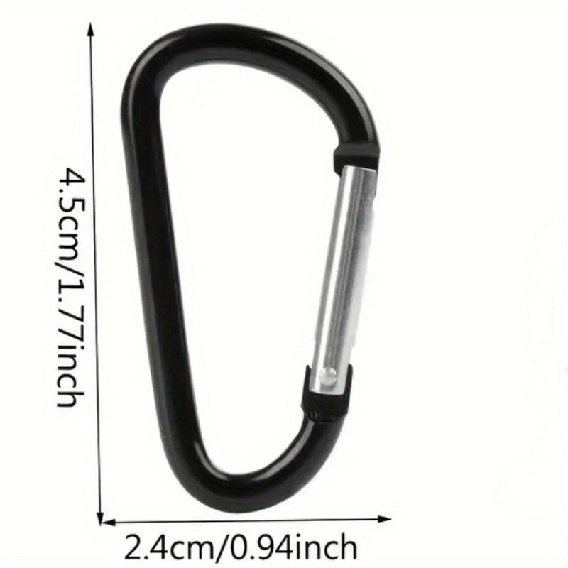 10pcs Aluminum Alloy Camping Hooks Multifunctional Hanging Buckles