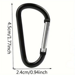 10pcs Aluminum Alloy Camping Hooks Multifunctional Hanging Buckles