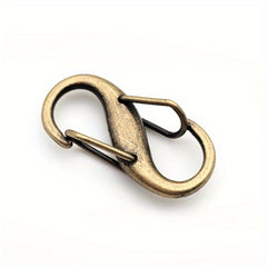 4pcs S-shaped Spring Buckle Backpack Hanging Metal Buckle for Camping Travel