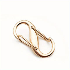 4pcs S-shaped Spring Buckle Backpack Hanging Metal Buckle for Camping Travel