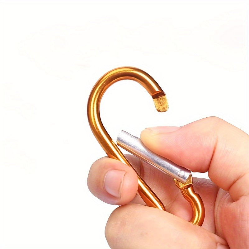 10pcs Aluminum Hook Buckle Quick Hanging for Camping Hiking Fishing