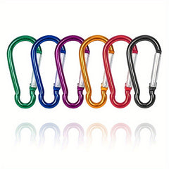 10pcs Aluminum Hook Buckle Quick Hanging for Camping Hiking Fishing