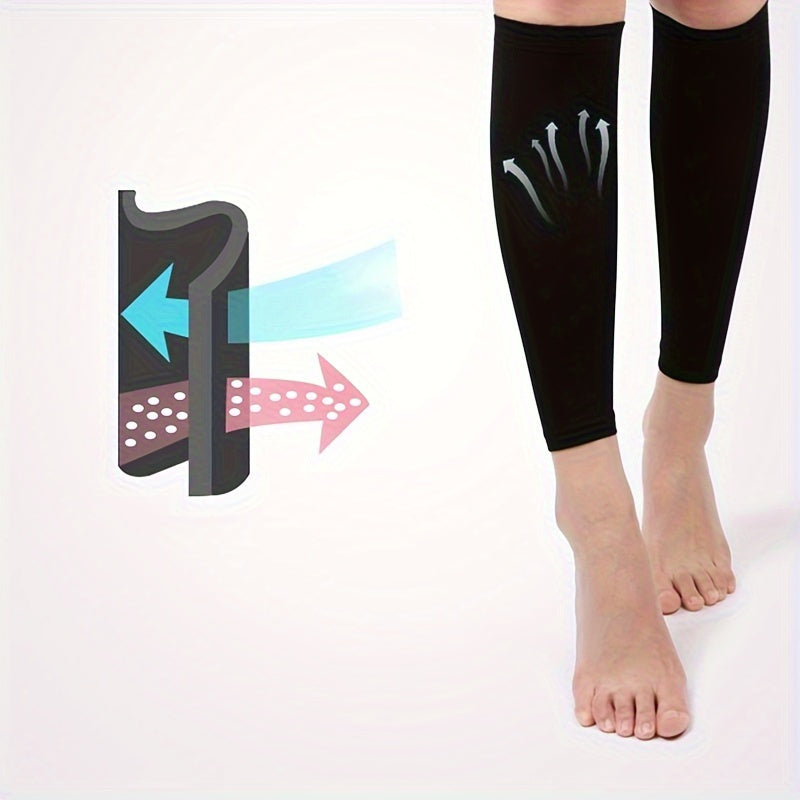 Compression Knee Pads Open Toe Football Socks Leg Sleeves
