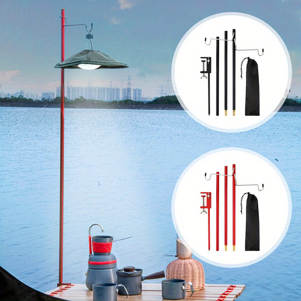 Adjustable Aluminum Lamp Post for Outdoor Camping