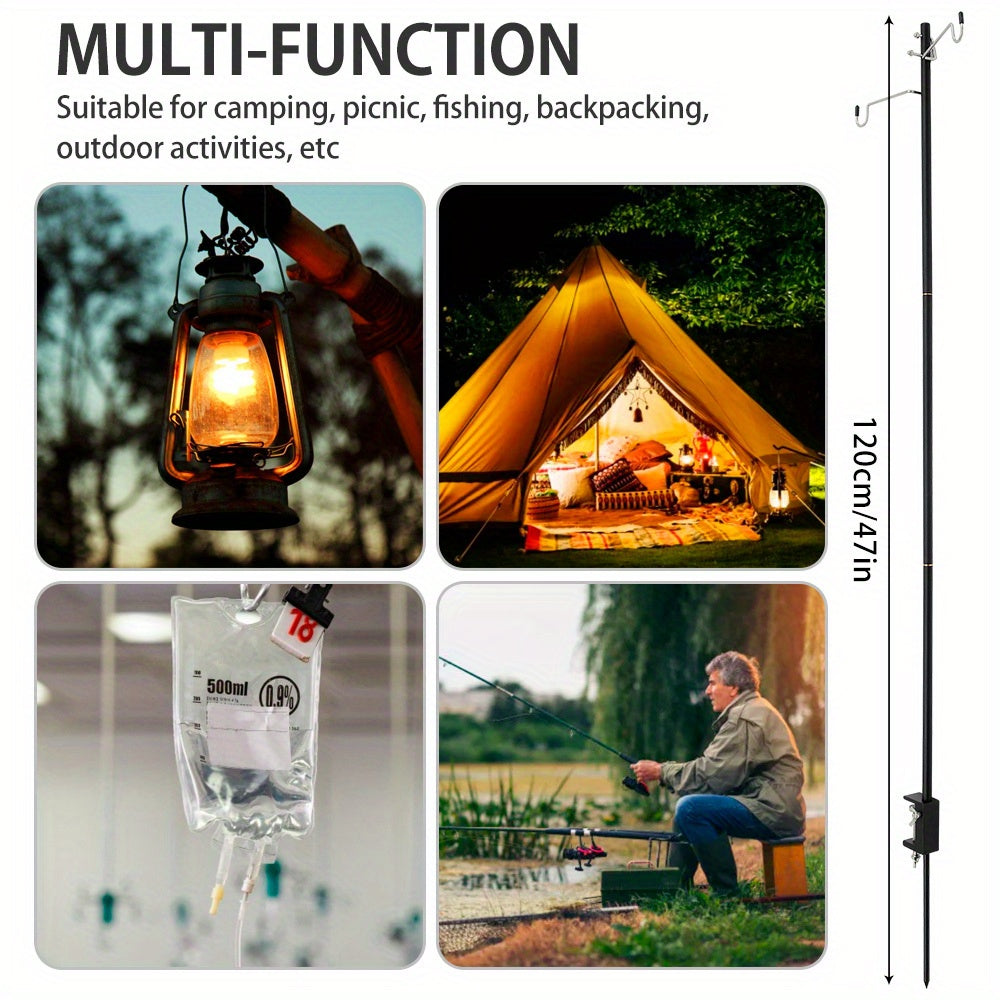 Adjustable Aluminum Lamp Post for Outdoor Camping