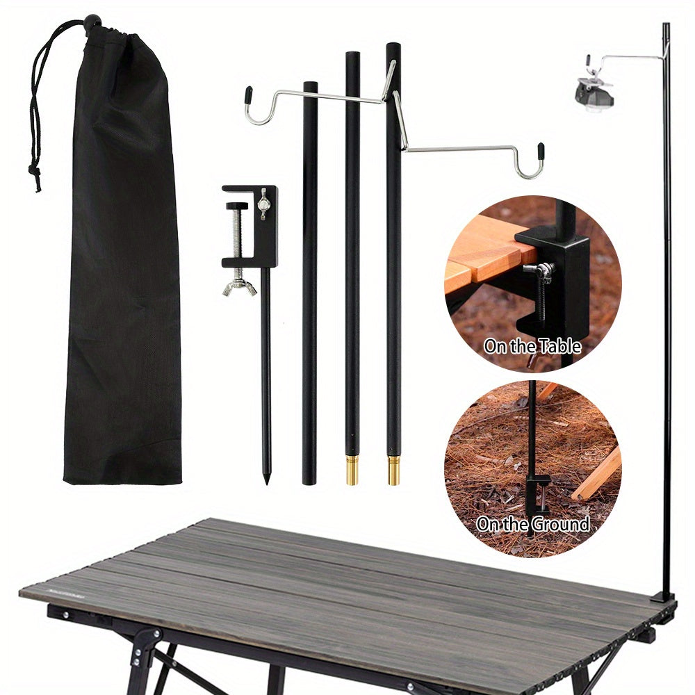 Adjustable Aluminum Lamp Post for Outdoor Camping