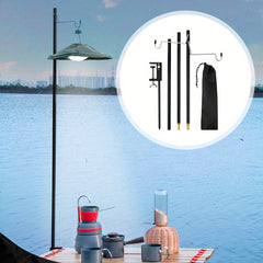 Adjustable Aluminum Lamp Post for Outdoor Camping